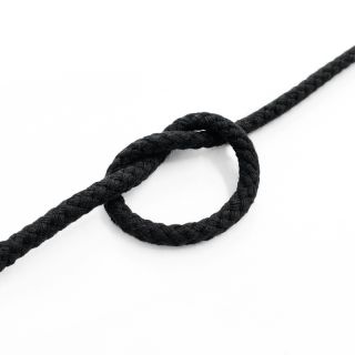 Cotton cord 5 mm black