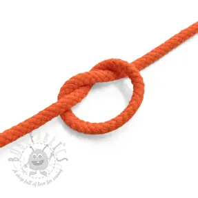 Cotton cord 5 mm orange