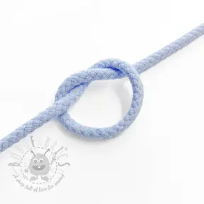 Cotton cord 5 mm light blue