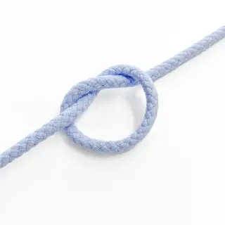 Cotton cord 5 mm light blue
