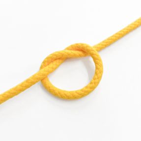 Cotton cord 5 mm yellow