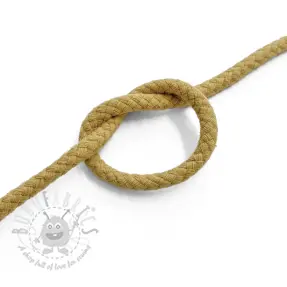 Cotton cord 5 mm camel