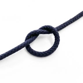 Cotton cord 5 mm dark blue
