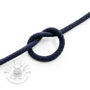 Cotton cord 5 mm dark blue