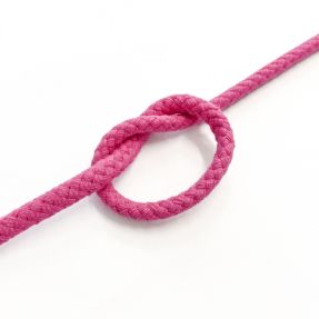 Cotton cord 5 mm fuchsia