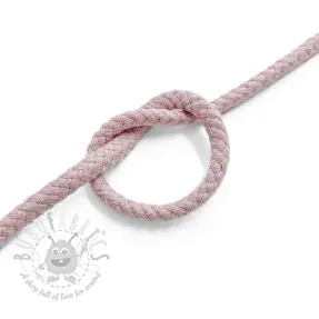Cotton cord 5 mm old pink
