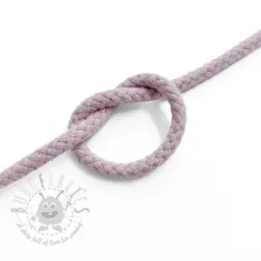 Cotton cord 5 mm washed pink