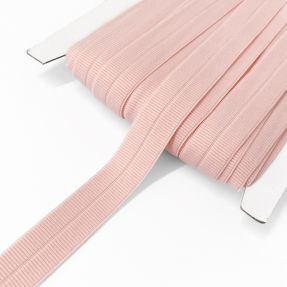 Bias binding elastic matt 20 mm RIB pink
