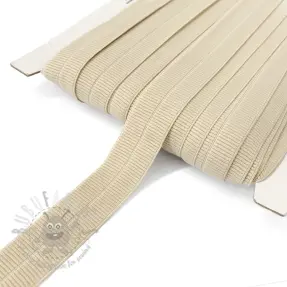 Bias binding elastic matt 20 mm RIB pebble