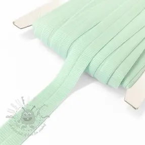 Bias binding elastic matt 20 mm RIB light mint