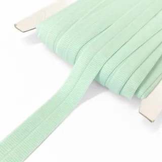 Bias binding elastic matt 20 mm RIB light mint