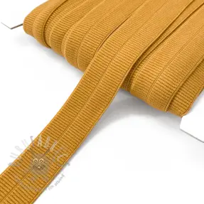 Bias binding elastic matt 20 mm RIB cognac
