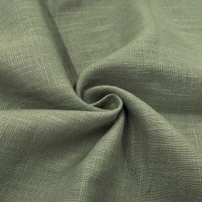 Linen enzyme washed old green
