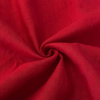 Linen enzyme washed red