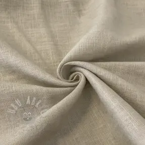 Linen enzyme washed light sand