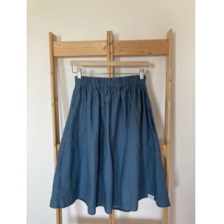 Linen enzyme washed blue