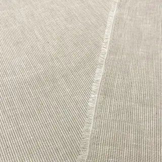 Linen cotton Lira mini stripe beige