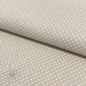 Decoration fabric Linenlook Basic dots