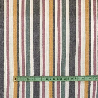 Double gauze/muslin yarn dyed Stripe purple
