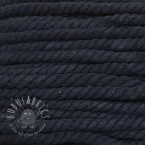 Cotton cord 12 mm dark blue