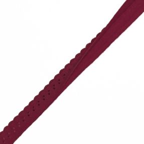 Bias binding elastic 12 mm LUXURY bordeaux