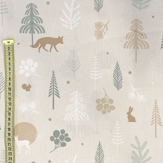 Decoration fabric premium Cold forest animals