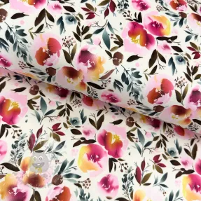 Faux fur Flower multicolour