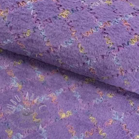 Faux fur with Tule MULTI lilac