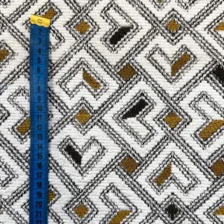 Decoration fabric jacquard Pagne allover jaune
