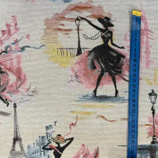 Decoration fabric jacquard Triomphe blanc