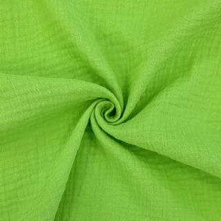 Double gauze/muslin neon lime