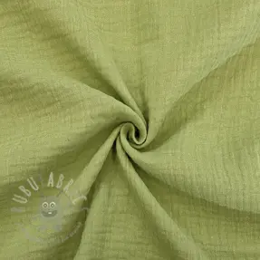 Double gauze/muslin old lime