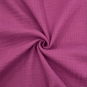 Double gauze/muslin cerise ORGANIC