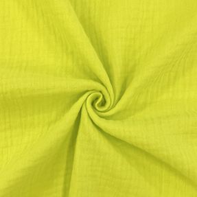 Double gauze/muslin NEON YELLOW ORGANIC