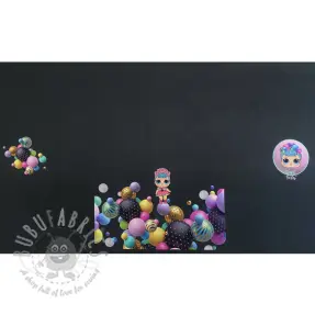 Sweat fabric Doll black PANEL digital print 2nd class