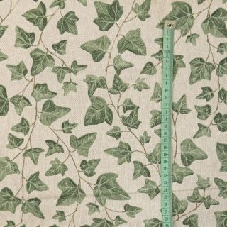 Decoration fabric Linenlook Hedera watercolour