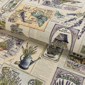 Decoration fabric GOBELIN Lavender garden post