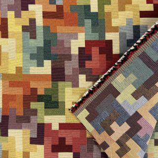 Decoration fabric GOBELIN Graphic tetris game