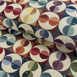 Decoration fabric GOBELIN PREMIUM Graphic square circle