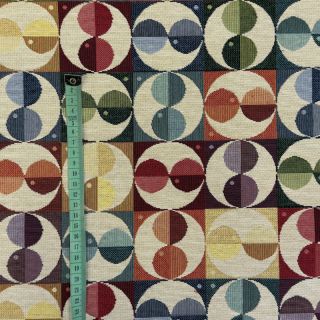 Decoration fabric GOBELIN Graphic square circle