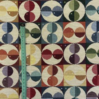 Decoration fabric GOBELIN PREMIUM Graphic square circle