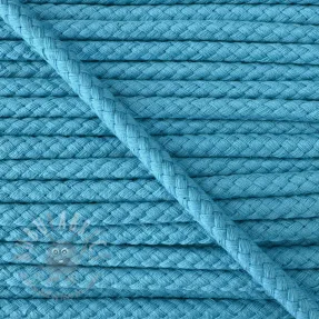 Cotton cord 8 mm ocean blue
