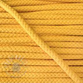 Cotton cord 8 mm lemon