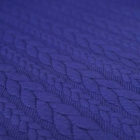 Knit fabrics Braid royal blue
