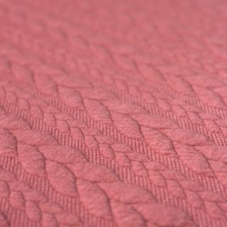 Knit fabrics Braid dusty pink