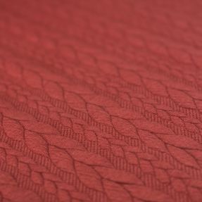 Knit fabrics Braid stone red