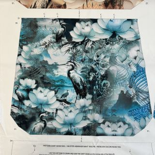 Decoration fabric BAG Heron panel