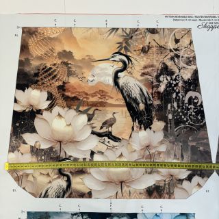 Decoration fabric BAG Heron panel