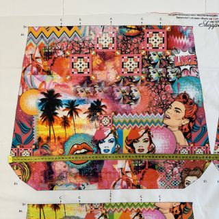 Decoration fabric BAG Kiss panel