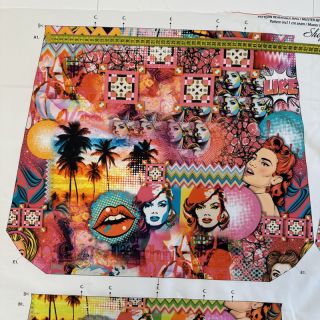 Decoration fabric BAG Kiss panel